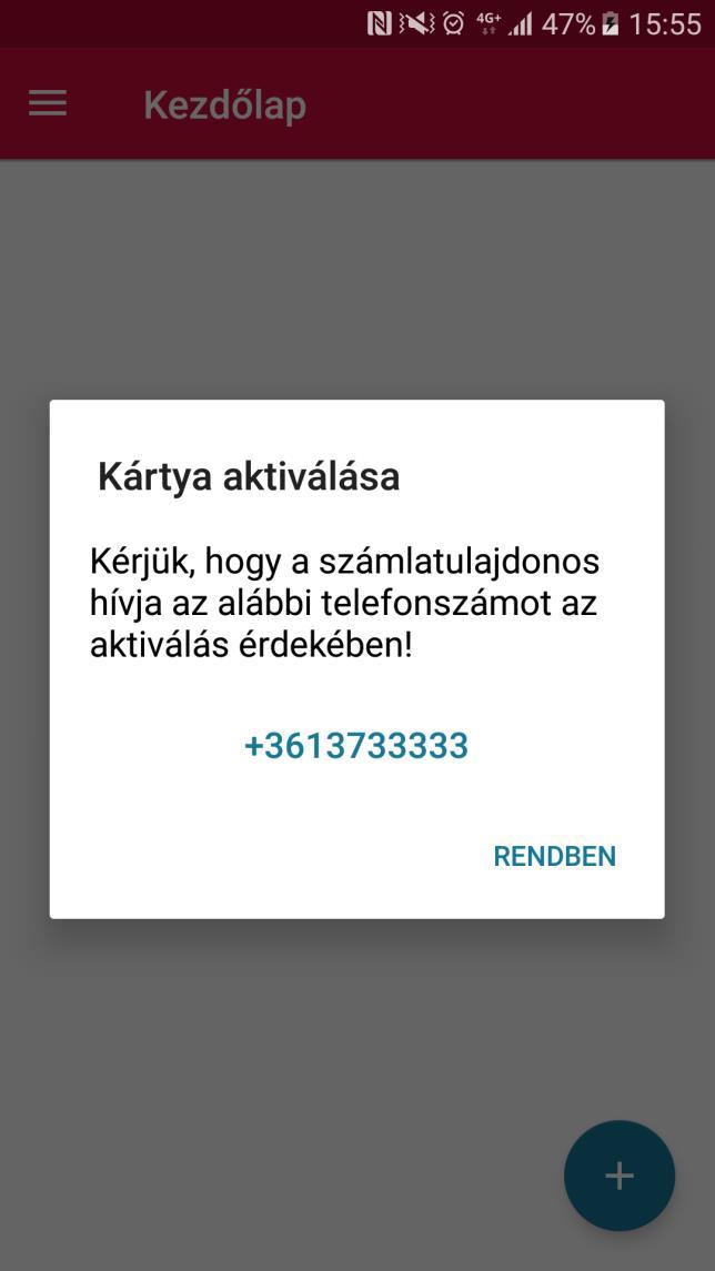 Fizikai bankkártya virtualizálása kártyaadatok megadásával b) Társkártya virtualizálás