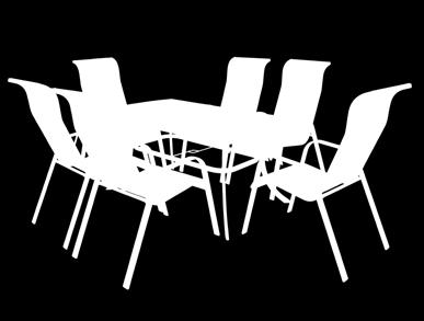 HUF Aluminium Hat székből (állítható - 7 állás), egy asztalból és egy napernyőből álló kerti bútor szett,