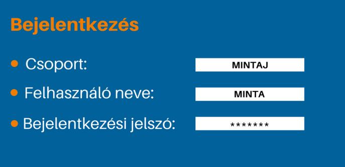 A bejelentkezéskor a második számú képet fogja látni, ahol az alábbi adatokat kéri a rendszer: Felhasználói azonosító: kérjük, az alábbiak szerint töltse ki az Ön által eddig is használt Csoport és