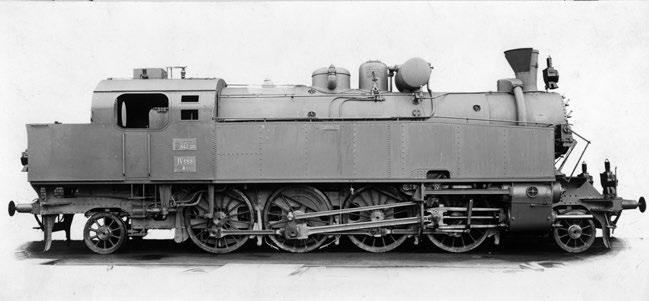 1. ábra: A MÁV Gépgyár 117 szerkezetszámú, MÁV 442,001 pályaszámú, 1 D 1 -tengelyelrendezésű, szertartályos gőzmozdonya, 1917. (Forrás: GANZ Archív) Abb. 1.: 1 D 1 Tenderdampflokomotive mit Streckennummer 442.