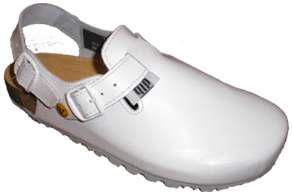 Méret: 35-47 Footbed sandal with heel-band blue, ESD, EN 347-1A, IEC 61340-5-1, Light safety sandal.