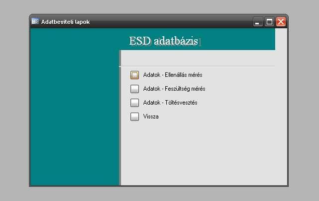 ESD INSTRUMENTS / ESD MŰSZEREK ESD Management SOFTWARE / ESD Ügyviteli SZOFTVER The software will: Test results record Creating test report Statistical reports Creating reports During measurements,