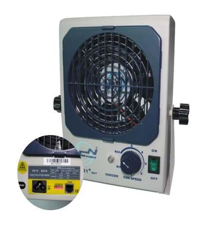 (ionizing blower) W106mm x H57mm x D130mm (control box) Transmission Line: 2 m Material: Aluminium plates Weight: 220 gr (ionizer) + 800 gr (control box) Tápellátás: AC 220V / 50 Hz Működési