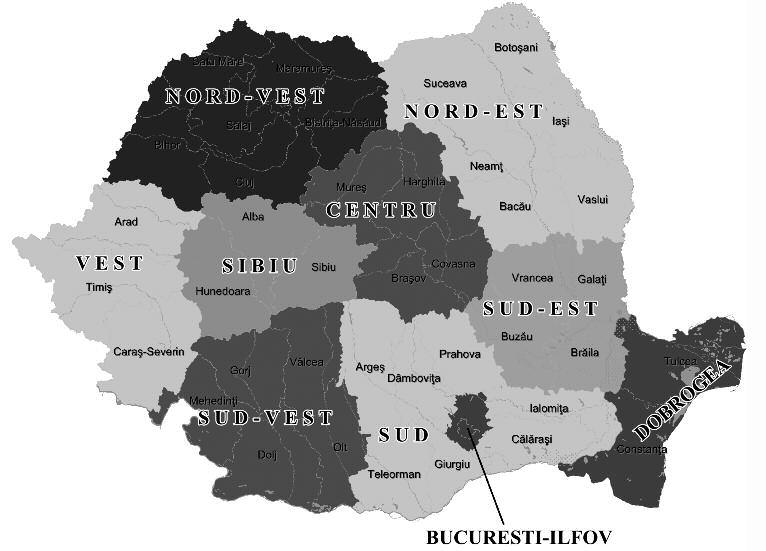térfelfogások, terek, régiók romániában 259 hanem minden történelmi régió két- vagy többfelé lenne szabdalva. A 3.4.18 ábra az Usl párt elképzelését mutatja be. 3.4.17 ábra: A psd párt regionalizációs modellje 2013-ban forrás: http://www.