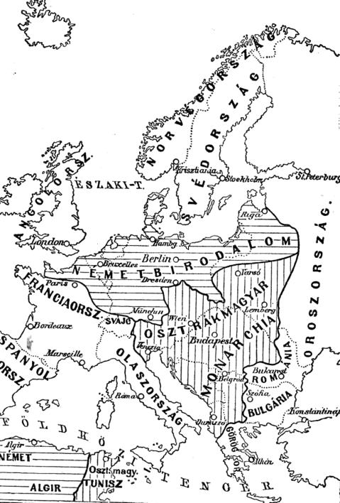 26 Hajdú zoltán 1.1.4 ábra: Európa területi felosztása a központi hatalmak győzelme esetén. Forrás: Bátky (szerk.) zsebatlasz 1916, 163 167.