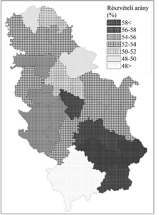 szerbia térszerkezeti felosztása... 317 16. marta 2014. godine) készítettük el, amelyek a nuts 3-as régiók bontásában szemléltetik a választási eredmények területi sajátosságait.