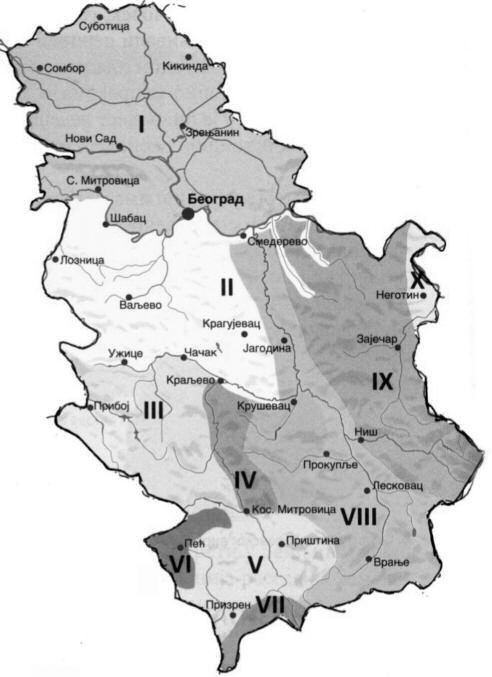 6 ábra: Szerbia földrajzi helyzetének