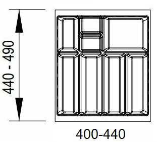 KO-2800-0800-05 Modul evőeszköztartó