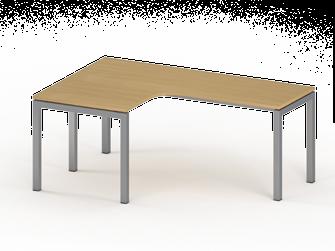 E íróasztal, egyedi formájú, 1200x800-as, fémlábas, jobbos, vágott asztal 1200x800x750 28 220 Ft 35 839 Ft AS-OA-14.