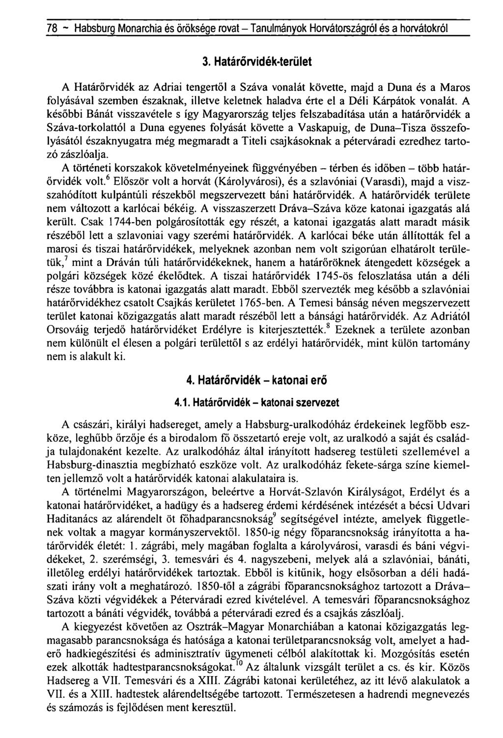 78 - Habsburg Monarchia és öröksége rovat - Tanulmányok Horvátországról és a horvátokról 3.
