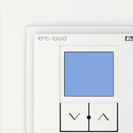 RFTC-100/G Vezeték nélküli programozható termosztát 47 A OGUS 90 kivitelű vezeték nélküli programozható termosztát belső érzékelőjével méri a helyiség hőmérsékletét, elküldi a szabályzást végző
