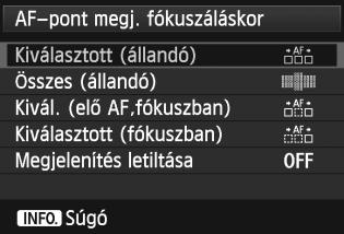 3 AF-funkciók testreszabásan 25 Manuális AF-pont-vál. minta AF-pont kézi kiválasztása esetén a kiválasztás megállhat a külső szélen, vagy tovább haladhat az ellentétes AF-ponthoz.