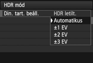 HDR-felvétel során a készülék három képet örökít meg különböző expozíciós beállítással (normál expozíció, alulexponált és túlexponált) minden felvételnél, majd automatikusan egy fényképben egyesíti a