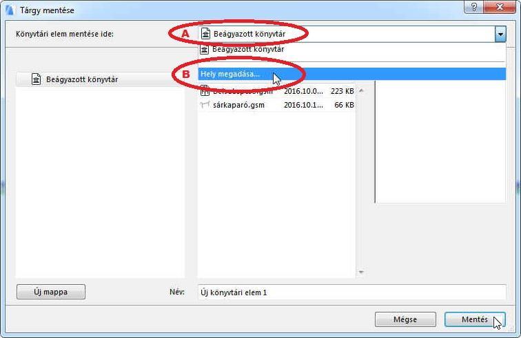 a magunk készítette elemeink számára létrehozni egy saját könyvtárat és abban tárolni a létrehozott elemeinket).