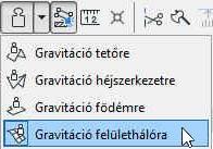 A mellette lévő Felfedezés ikon csak a perspektív vetítési rendszerben használható.
