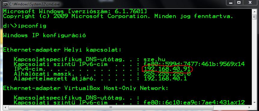 SZE INFORMATIKAI KÉPZÉS 6 TCP/IP-BEÁLLÍTÁSOK MÓDOSÍTÁSA A TCP/IP határozza meg, hogyan kommunikál a számítógép más számítógépekkel.