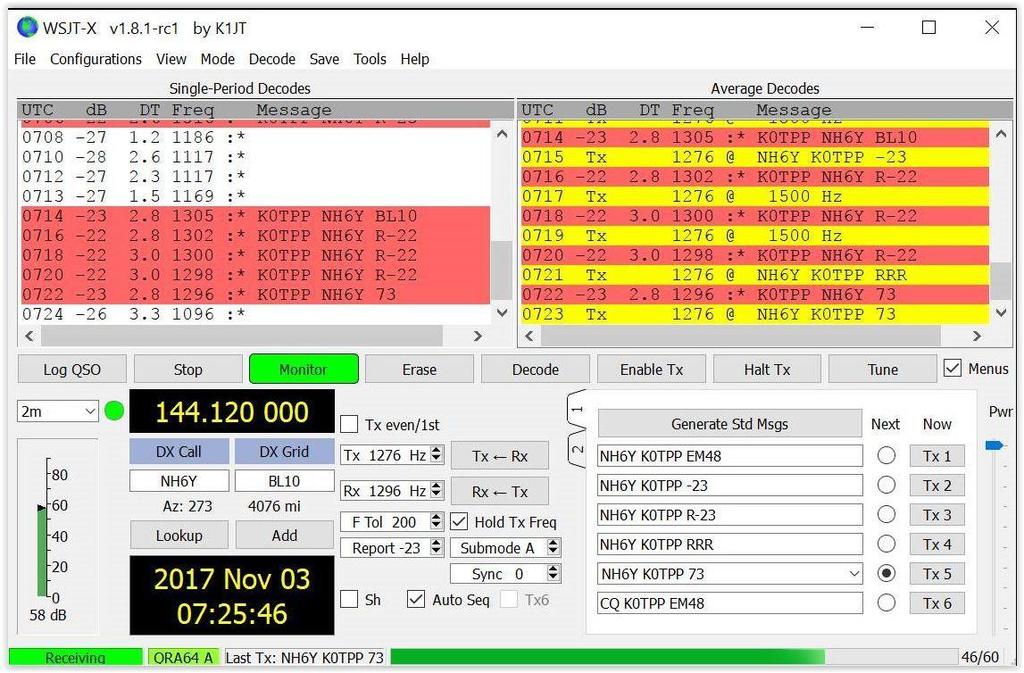 WSJT-X V1.8.