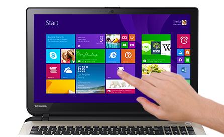 ÉREZD A KÜLÖNBSÉGET A sorozat L50t-B jelű modelljei a Windows 8.1 rendszerhez optimalizált, 10 pontos érintőképernyővel is kaphatók* amely a laptop ösztönös könnyedségű használatát teszi lehetővé.