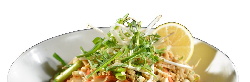 coriander tofu +450 / chicken +490 / duck +690 / salmon +890 / shrimp +890 beef fillet +890 2990 PAD-THAI Halszósszal készül! PAD-TAI Cotains fish sauce!