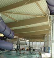 Acoperişuri tehnice»» Acoperişurile tehnice ARVAL se pretează în mod special pentru medii specifice, cum ar fi piscinele acoperite, patinoarele, sălile de sport şi de concerte.