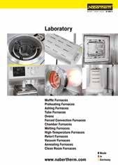 Laboratórium/Fogászat Az gyártásnál bemutatott kemence konstrukciók mellett széles választékban kínál a Nabertherm standard kivitelű kemencéket laboratóriumi alkalmazásokra.