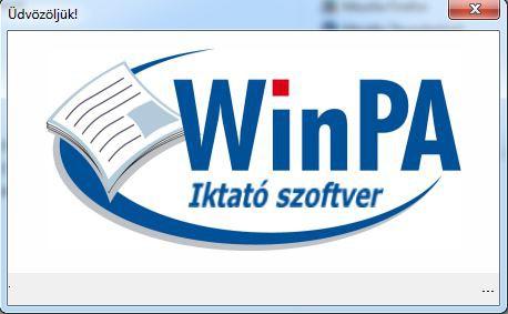 A Windows-ban az asztalon lévő WinPA iktató szoftver nevű ikonnal, vagy a START menüben a WinPA Postázó és