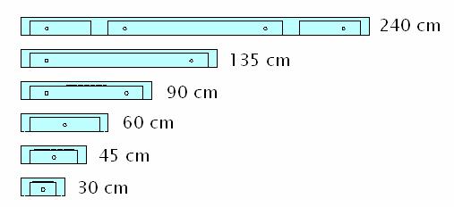 Táblamagasságok: - 90 cm