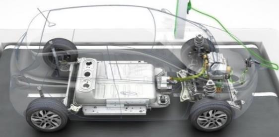 Egy korszerű elektromos gépkocsi felépítése