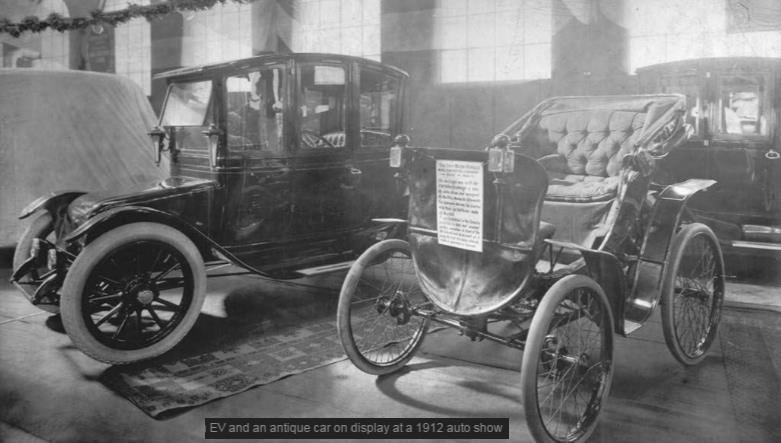Történelem Elektromos gépjármű a 1912-es évekből