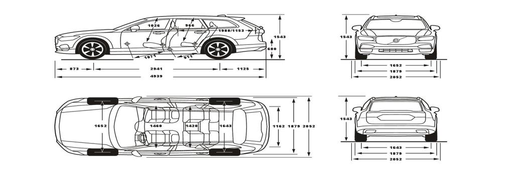 VOLVO V90 MŰSZAKI ADATOK T5 AWD AUT T6 AWD AUT D4 AWD D5 AWD AUT MOTOROK START/STOP START/STOP START/STOP START/STOP Motortípu 4hengere, 16 zelepe, 4hengere, 16 zelepe, közv. befeck. turbó közv.