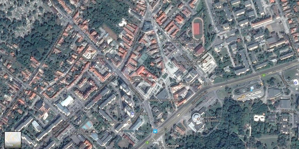 KÉPEK A TERÜLETRŐL A terület a Google Earth ortofotóján