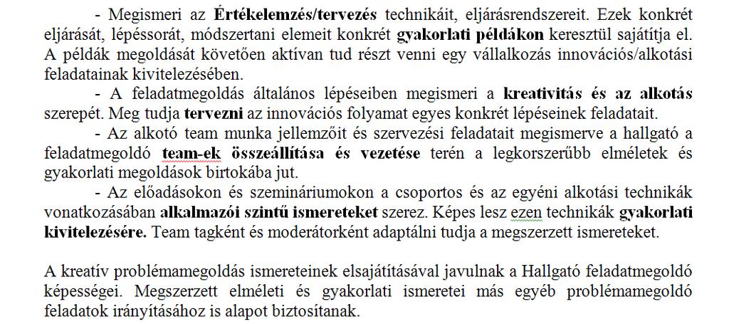 A képzés tematikájához könyvet is írtunk Innováció a vállalkozásfejlesztésben címmel.