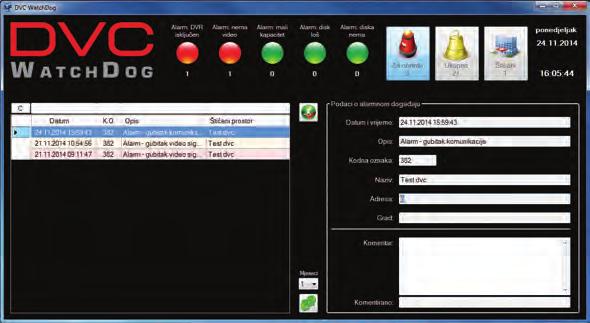 AHD videó rendszerek WatchDog applikáció- központi felügyeleti szoftver DVC rögzítőkhöz A DVC WatchDog alkalmazása a DVC rögzítők felügyeletére lett kifejlesztve, ahol az operátor egy helyről