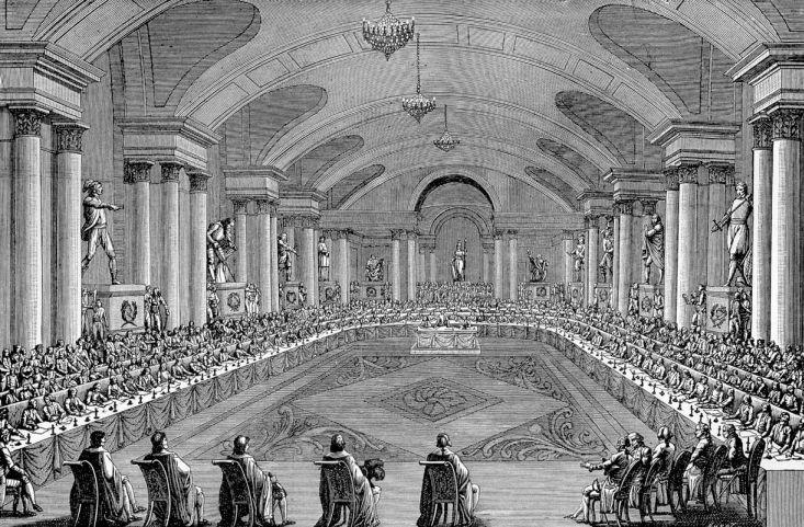 A thermidori köztársaság Megnőtt a katonaság szerepe belső feszültségek) A Konvent 1795 októberében