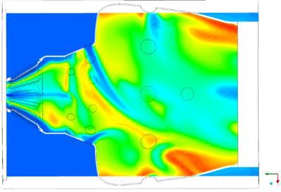 snapshot of the transient combustion process which is always in change.