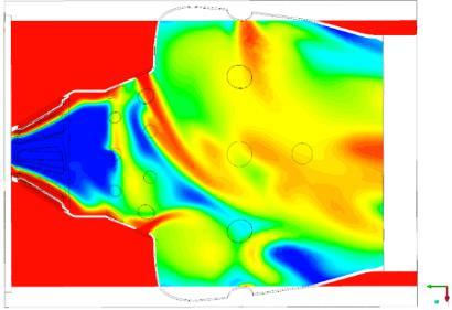 The areaaveraged temperature of inner wall, outlet section and the volume-averaged