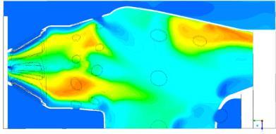 It can be taken into account as σ1 pressure loss factor or r1 pressure recovery factor which are one of the most important aerodynamical features of a combustion 4 4 chamber: (surface averaged total