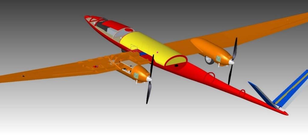 Az általunk tervezett légijármű képes az önálló repülésre, de a satcom modul segítségével a pilóta bármikor átveheti felette az irányítást. A repülőgép kompozit héjszerkezet felépítésű.