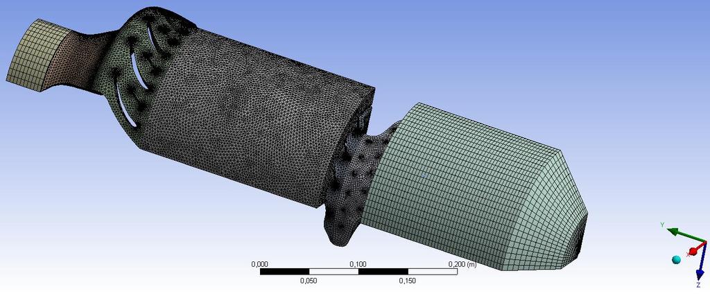 to guarantee the completeness of y+ to be 30-300. It was a general expectation that results should be mesh independent by 5 % maximum allowing differences in the thrust.