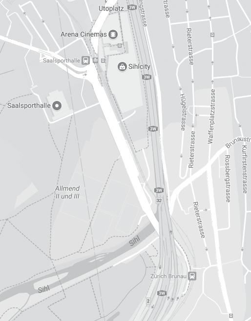 Strichplatz Allmendstrasse Giesshübelstrasse Saalsporthalle S-Bahn: Nr. S4, SN4 Saalsporthalle Tram: Nr. 5, 13, 17 Bus: Nr.