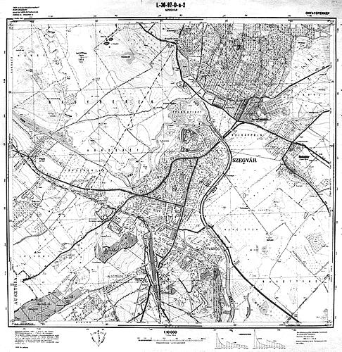 A topográfiai térkép Méretarány szerint: 1 : 5000 1 : 10 000 műszaki tevékenység 1 : 25 000 1 : 50 000 tájékozódás, átfogó tervezés,