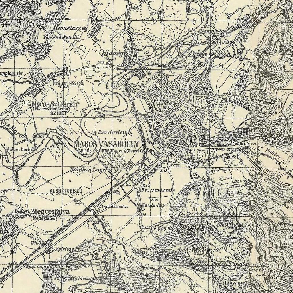 Topográfiai térkép 1867 1918 III.