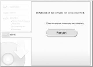 2 Tegye be az EOS DIGITAL Solution Dis CD-t. 3 A telepítés elindításához attintson az [Easy Installation/Egyszer telepítés] pontra. A továbbiaban övesse a megjelen ablao utasításait.