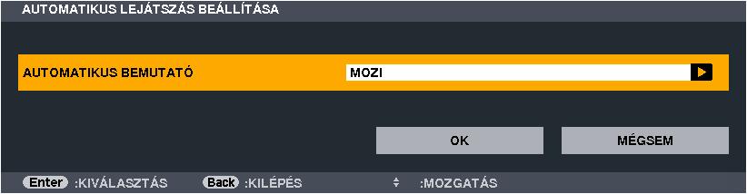 EREDETI A kép megjelenítése eredeti méretben. REPEAT (ISMÉTLÉS) OFF (KI) Az ismétlési funkció be- és kikapcsolása. ONE REPEAT Csak egy fájl ismétlése.