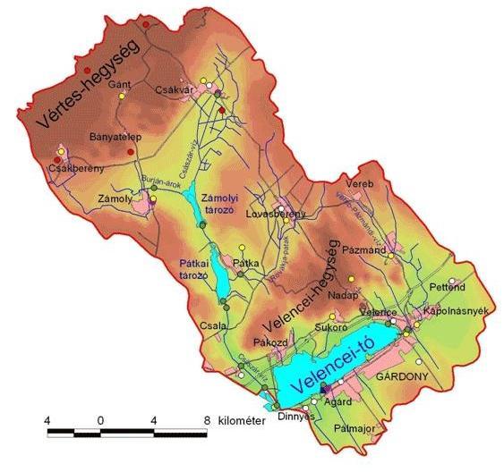 A Velencei-tó Vízgyűjtő: 600 km 2 Térfogat: 46 mill.m3 Táplálja: K : Vereb-Pázmándi vf.