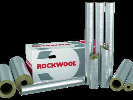 rockwool 800 Alufólia kasírozással ellátott, AS minőségű, tekercselt csőhéj Fűtési és ipari melegtechnológiai csővezetékek, hőtávvezetékek hőszigeteléséhez A ROCKWOOL 800 teljes keresztmetszetében