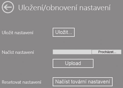 Uložení/obnovení nastavení SilverCrest SWV 733 A1 Zde můžete uložit, načíst a resetovat konfiguraci dvoupásmového zesilovače Wi-Fi signálu.