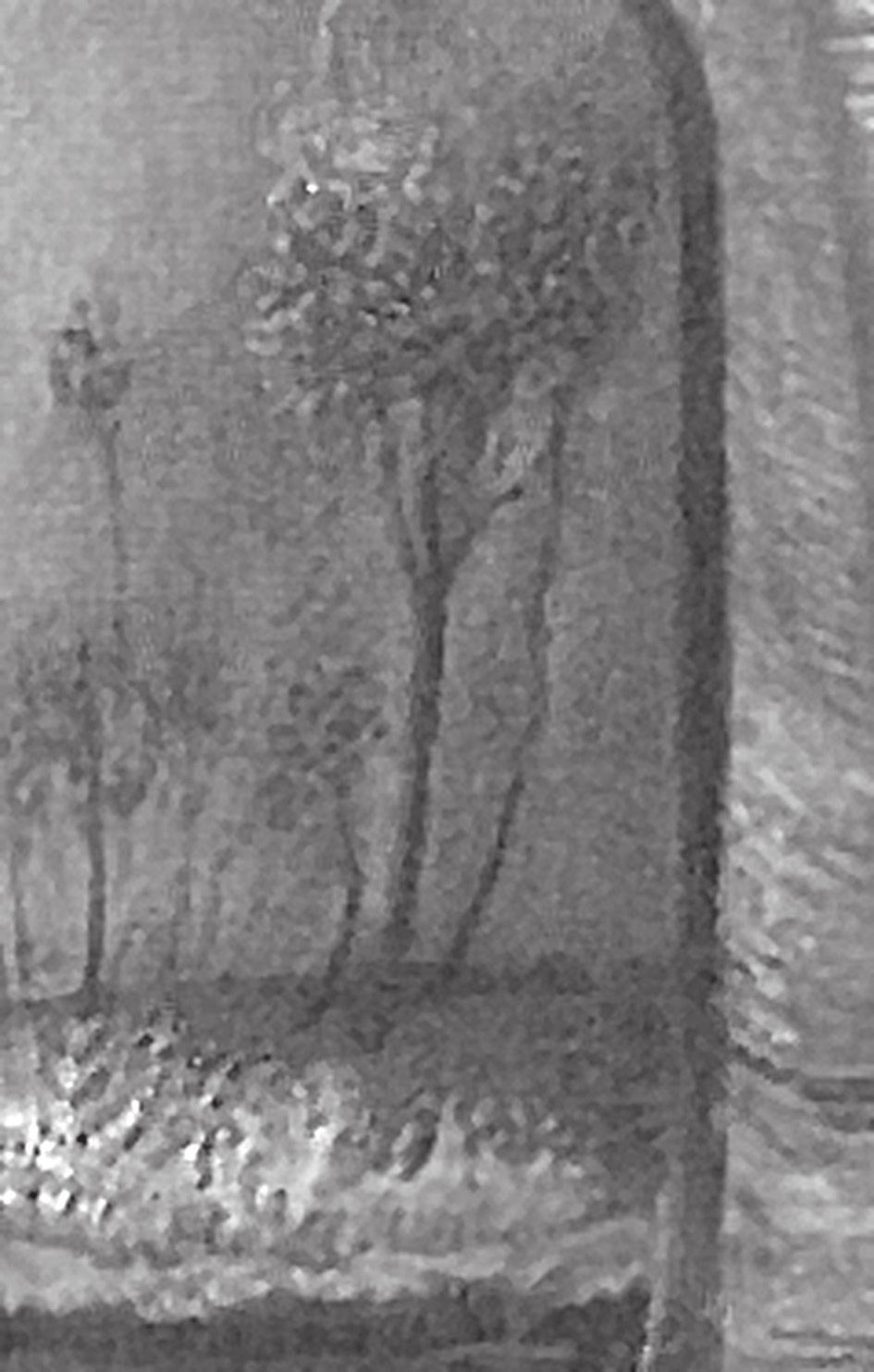 2. Részlet A taorminai görög színház romjai (1904 1905) című festményről tapasztalati, szubjektíve motivált téralakításhoz, feladta az egy nézőpont szigorát, azaz a szabatos szerkesztés kulcspontját.