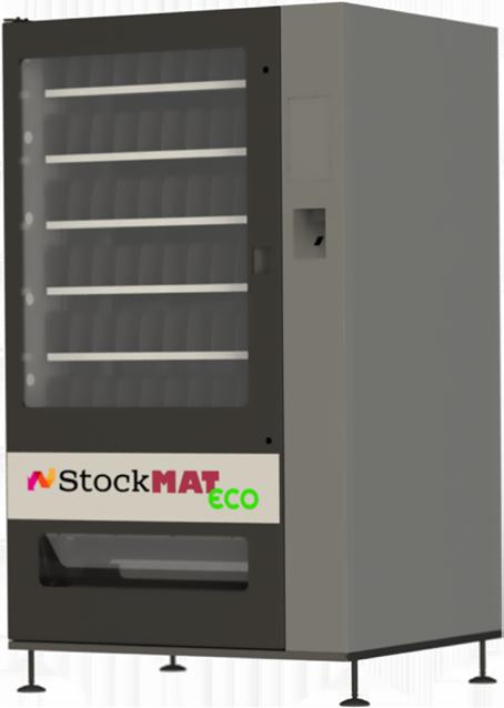 StockMat ECO A család leggazdaságosabb tagja a StockMAT ECO automata, mely kialakítása 6 tálcás tárolást tesz lehetővé kisebb termékek, elsősorban kesztyűk számára.