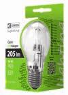 Fényforrások ECO Halogen adapterek Lámpák ZE0701 helyettesítő: 24 W sugárzási szög: 360 méretek: 56 108 mm 15 28 051 800 18 205 2 700 1/10/60 WARM ZE0702 ECO Halogen 230 V AC E27 helyettesítő: 37 W